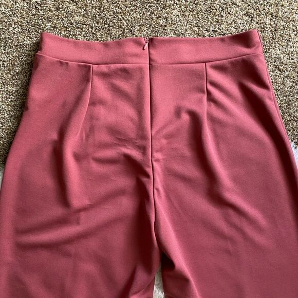 Fashion Nova Victoria High Waisted Dress Pants Mauve New Womens Size 2X - Picture 4 of 9